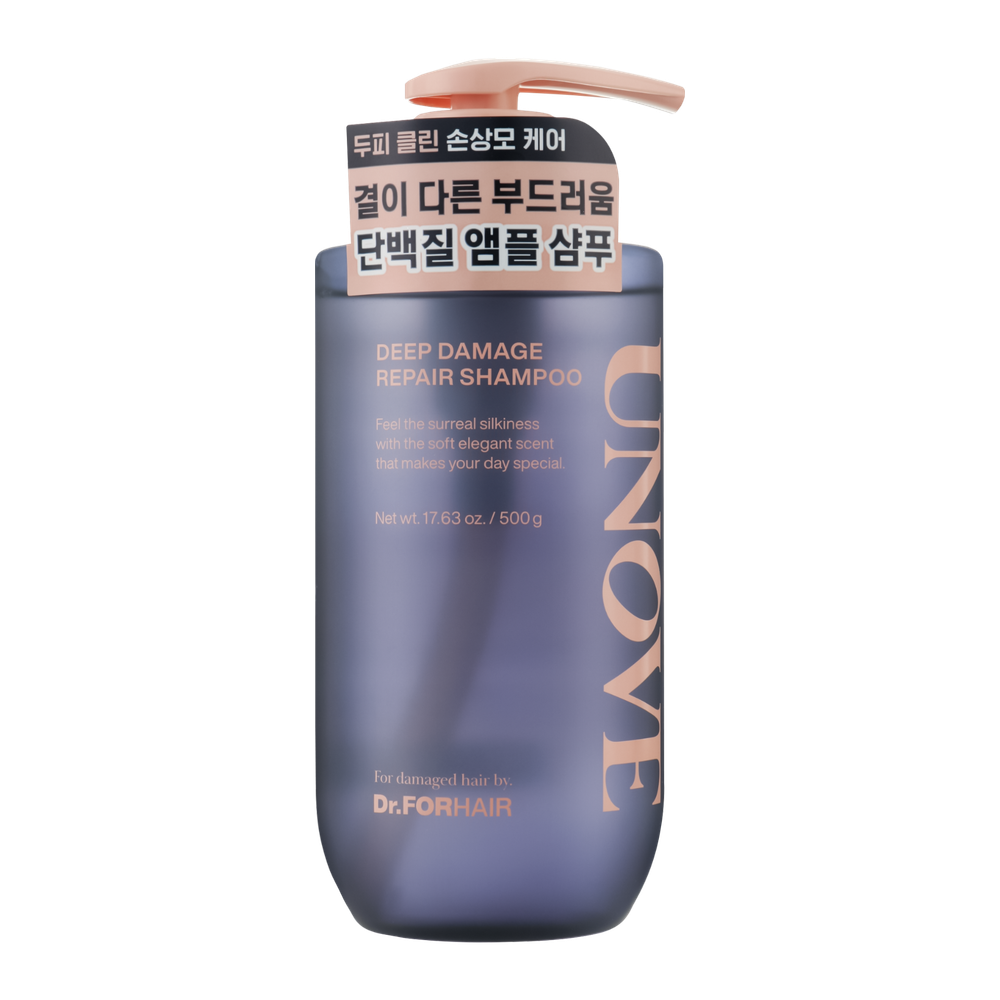 Восстанавливающий шампунь для поврежденных волос Dr.Forhair UNOVE Deep Damage Repair Shampoo