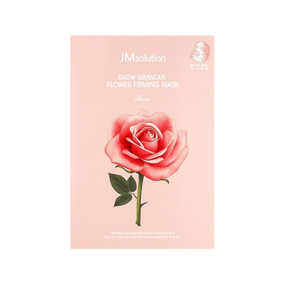 Тканевая маска с экстрактом дамасской розы JMsolution Glow Flower Firming Mask Rose