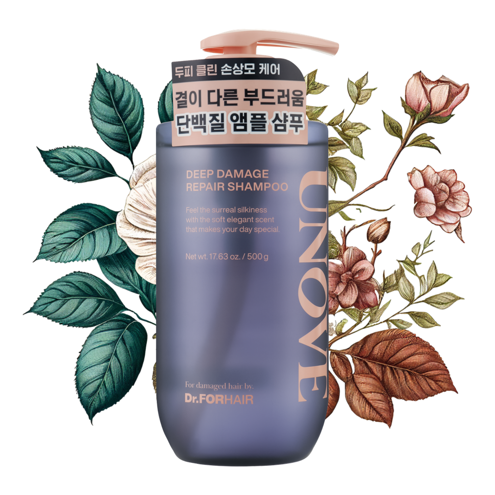 Восстанавливающий шампунь для поврежденных волос Dr.Forhair UNOVE Deep Damage Repair Shampoo