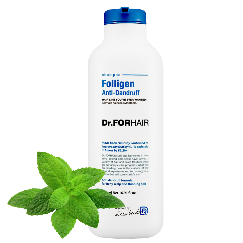 Успокаивающий шампунь против перхоти Dr.Forhair Folligen Anti-Dandruff Shampoo