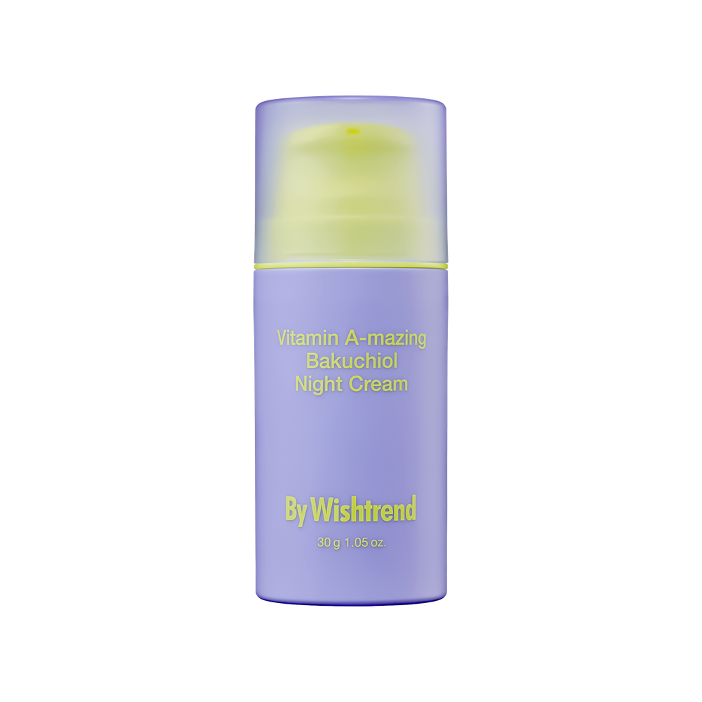 Ночной крем с ретиналом и бакучиолом By Wishtrend Vitamin A-mazing Bakuchiol Night Cream