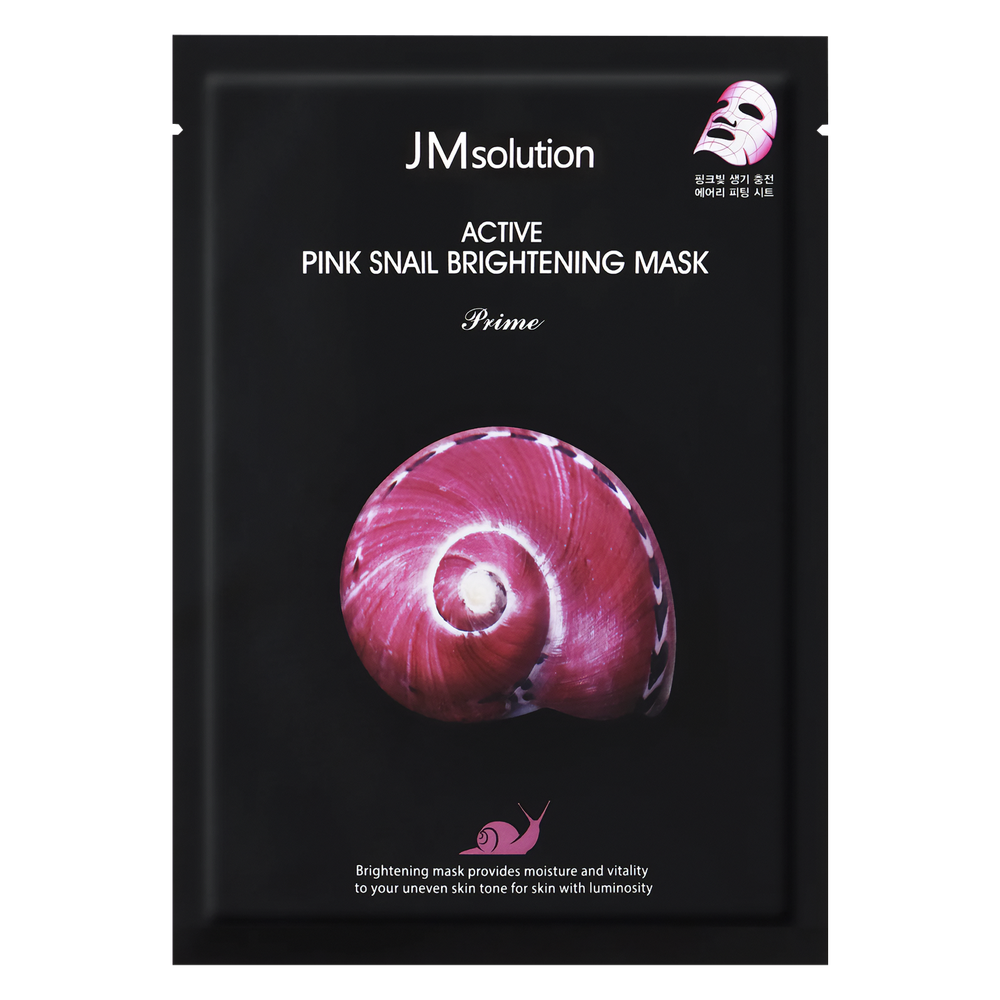 Ультратонкая маска с муцином улитки JMsolution Active Pink Snail Brightening Mask Prime