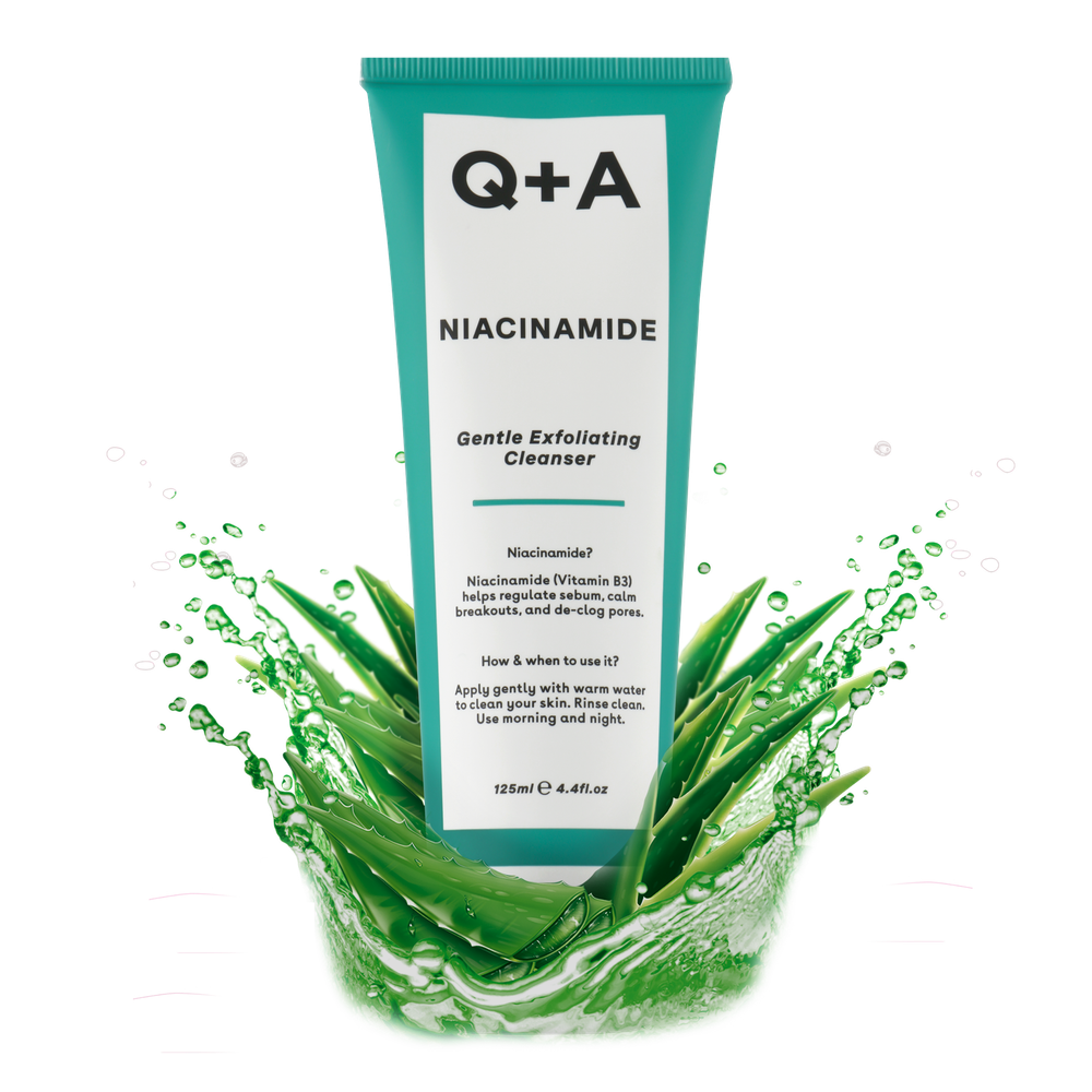 Очищающий гель для лица с отшелушивающим эффектом Q+A Niacinamide Gentke Exfoliating Cleanser 125ml