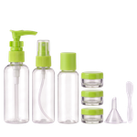 TRAVEL BOTTLING дорожный набор косметических емкостей, 6 шт. (Зелёный)