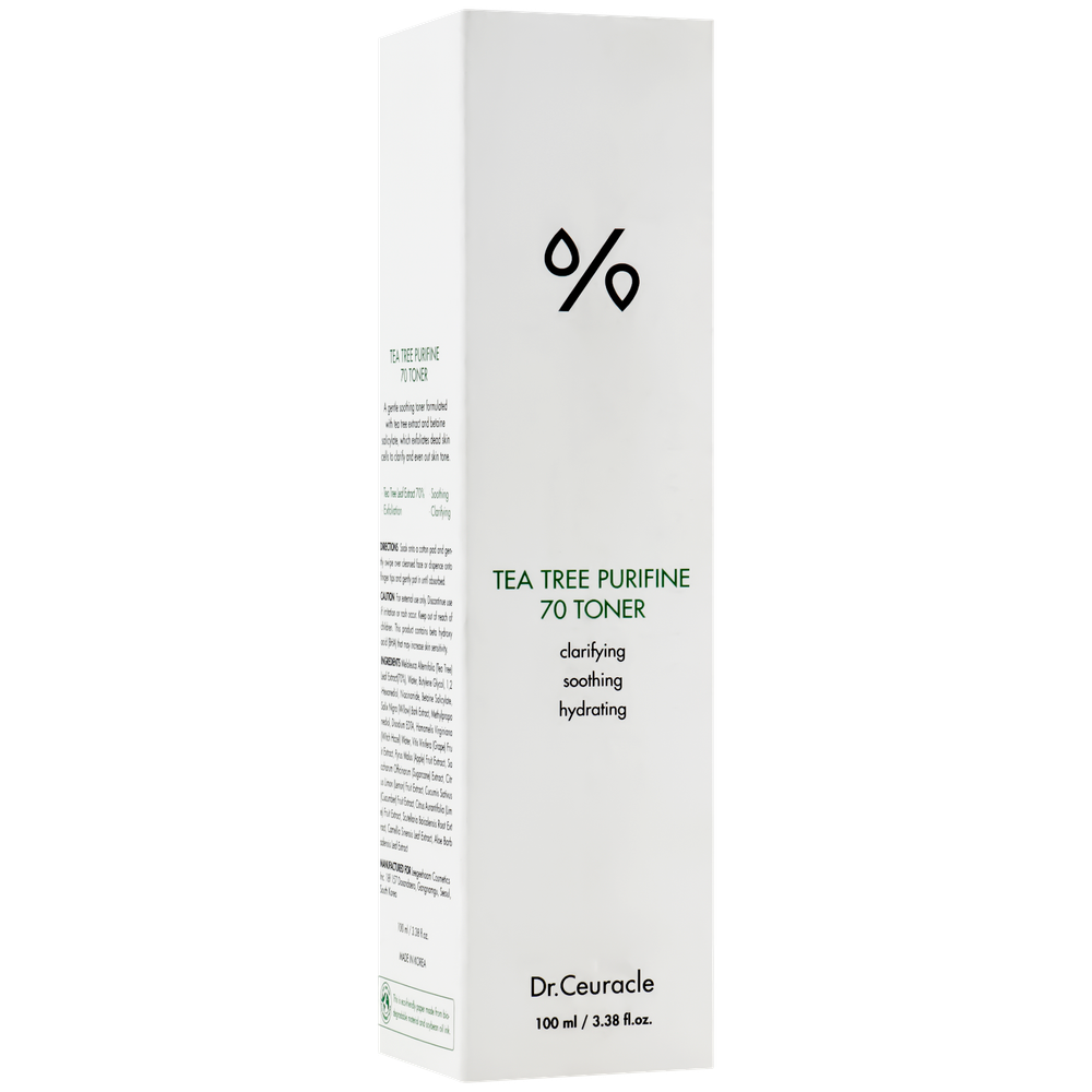 Тонер с экстрактом чайного дерева Dr.Ceuracle Tea Tree Purifine 70 Toner