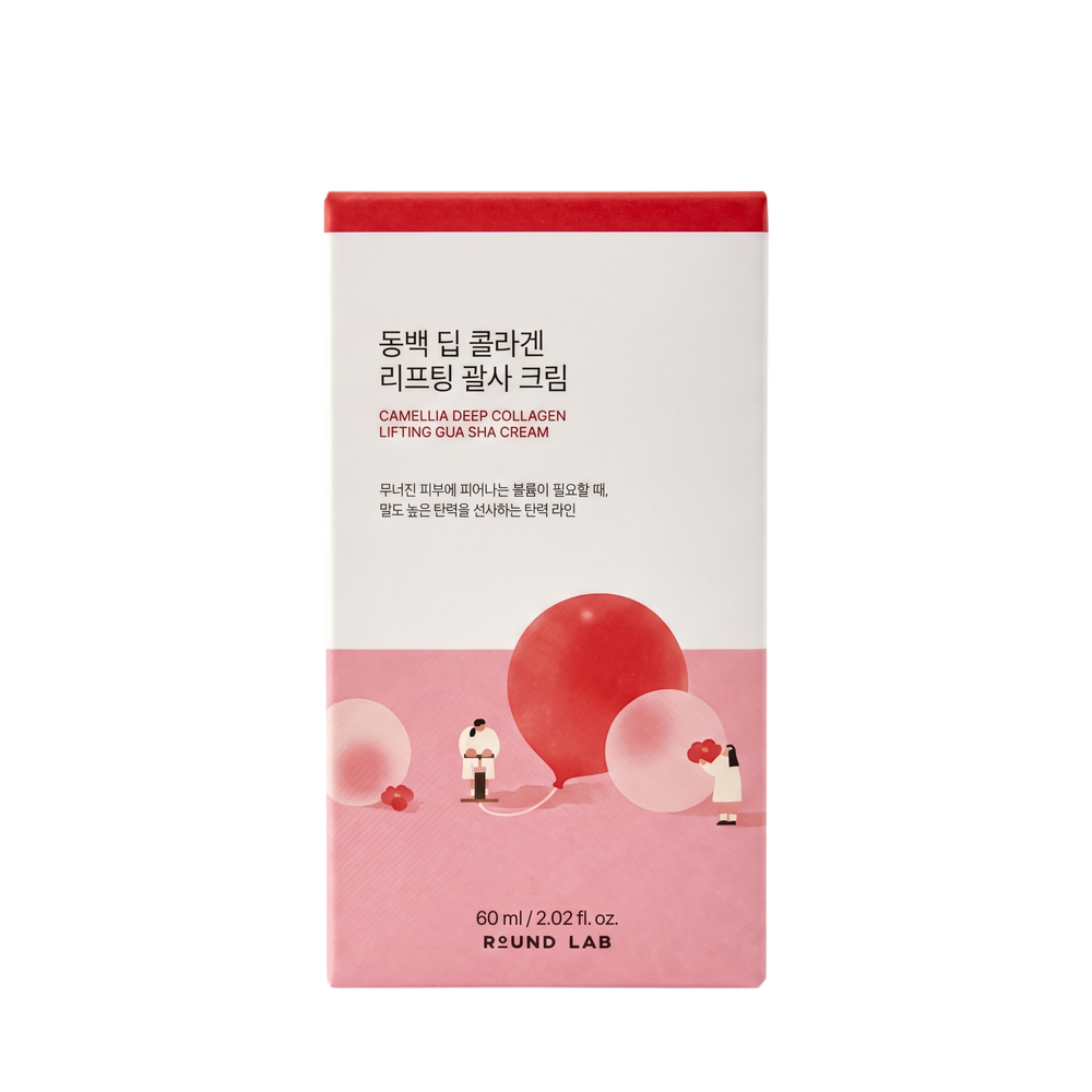 ROUND LAB Camellia Deep Collagen Lifting Gua Sha Cream, 60 ml.