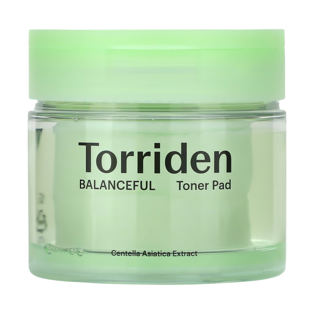 Гипоаллергенные очищающие пэды с центеллой Torriden﻿ Balanceful Cica Toner Pad