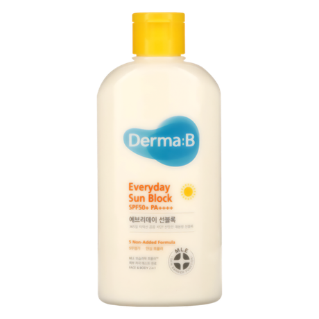 Ламеллярный солнцезащитный лосьон для лица и тела Derma:B Sun Block SPF 50+ PA++++