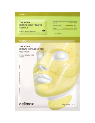 CELIMAX The Vita-A Retinal Shot 2-step Gel Mask, 38 g.