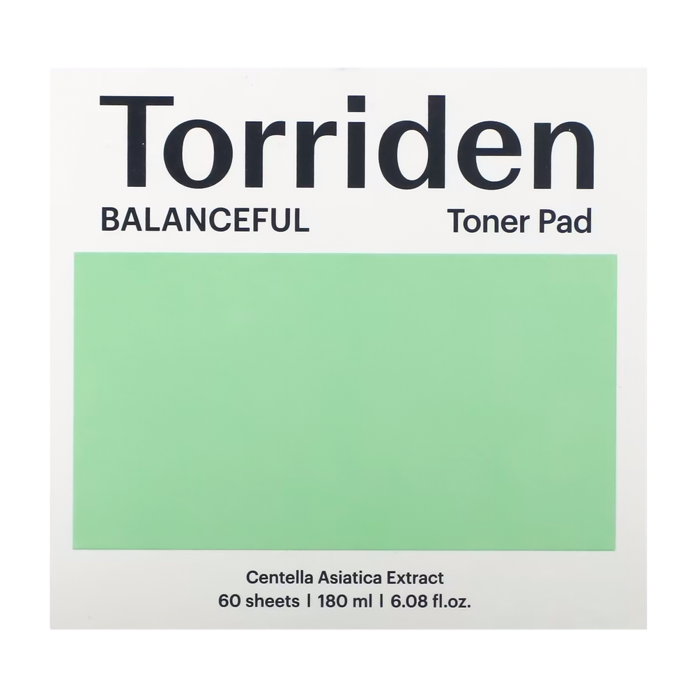 Гипоаллергенные очищающие пэды с центеллой Torriden﻿ Balanceful Cica Toner Pad