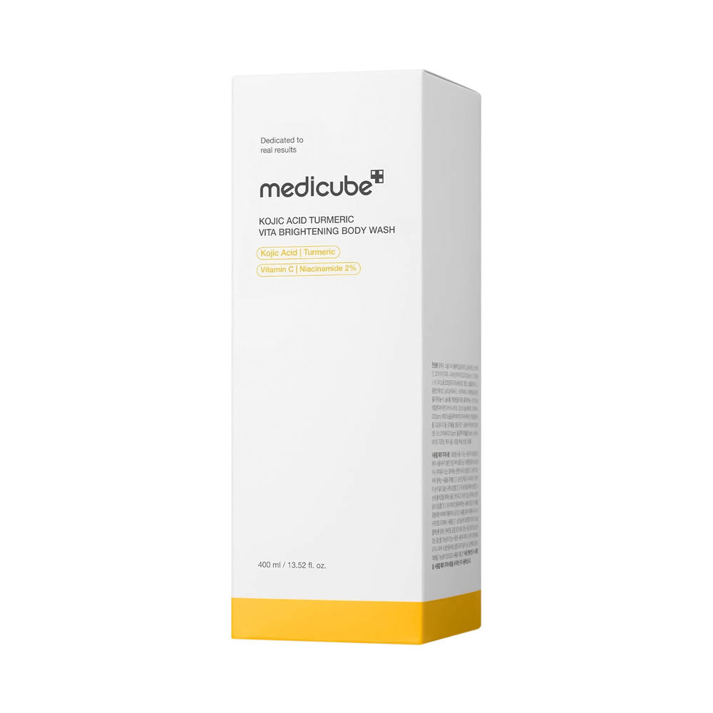 MEDICUBE Kojic Acid Turmeric Vita Brightening Body Wash, 400 ml.