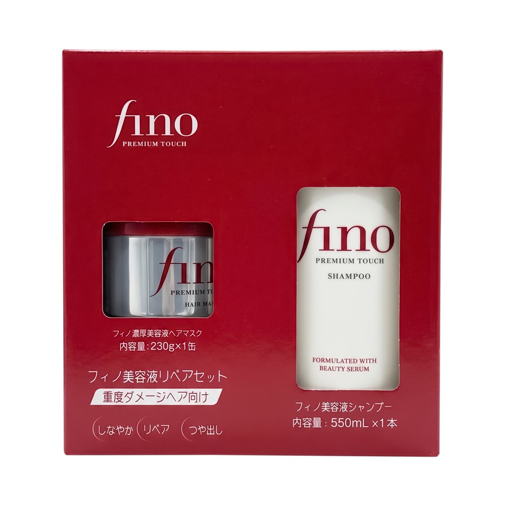 FINO Premium Touch Shampoo & Hair Mask Set, 550 ml. - 230 g.