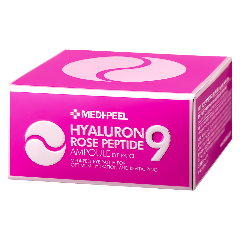 Патчи с экстрактом розы и пептидами Medi-Peel Hyaluron Rose Peptide 9 Ampoule Eye Patch