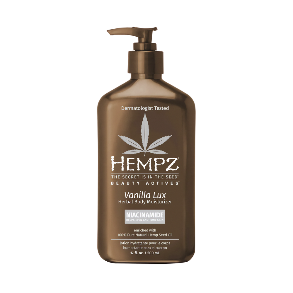 HEMPZ Vanilla Lux Herbal Body Moisturizer, 500 ml.