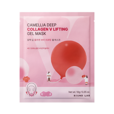 ROUND LAB Camellia Deep Collagen V Lifting Gel Mask, 10 g.
