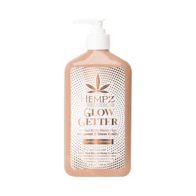HEMPZ Glow Getter Bergamot & Warm Vanilla Herbal Body Moisturizer, 500 ml.