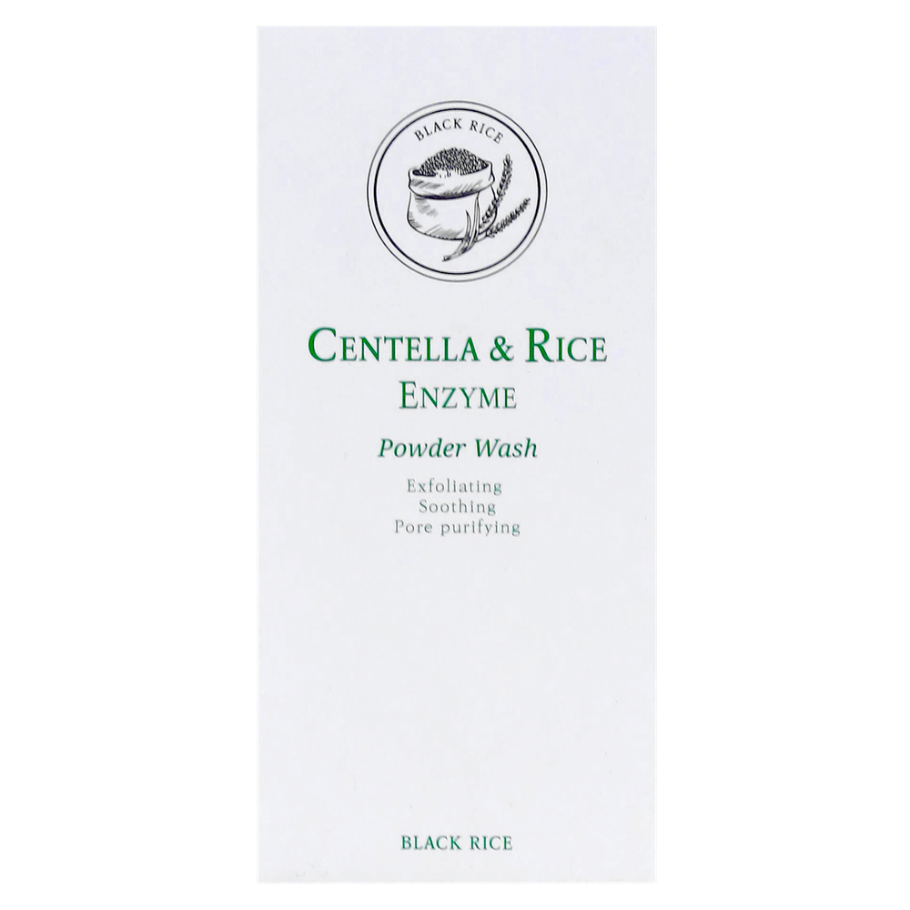 Энзимная пудра с центеллой и чёрным рисом Black Rice Centella Rice Enzyme Powder Wash