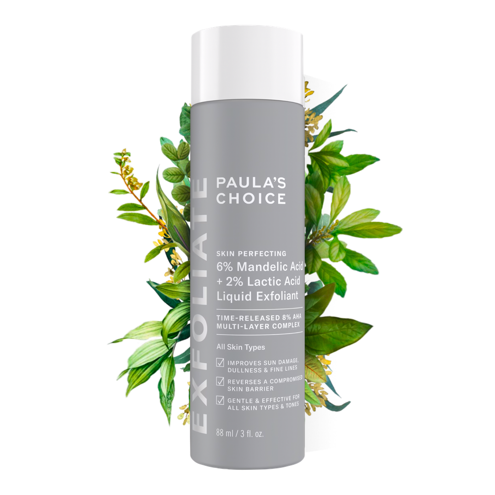 Отшелушивающий тонер Paula's Choice-6% Mandelic Acid + 2% Lactic Acid Liquid Exfoliant