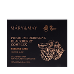 MARY&MAY Premium Idebenone Blackberry Complex Essence Mask, (20 шт. в упаковке)