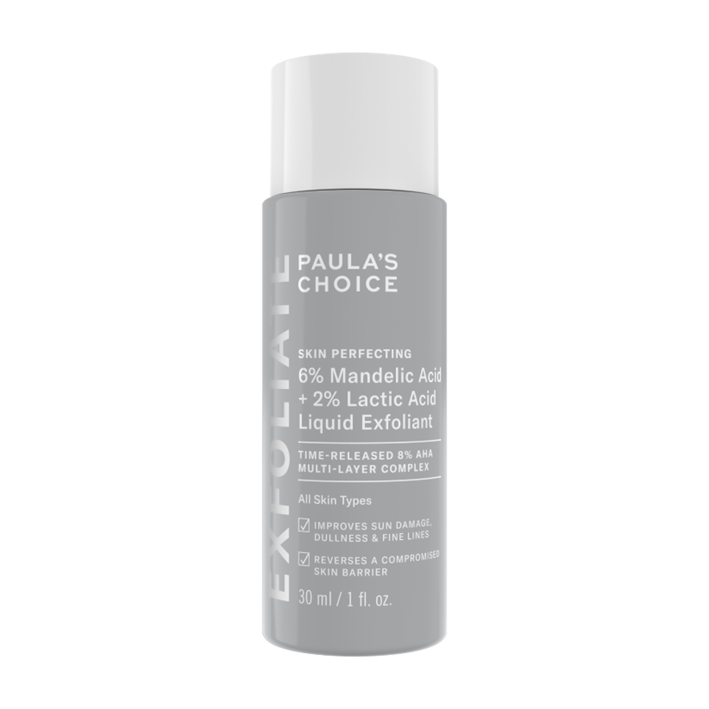 Отшелушивающий тонер Paula&#39;s Choice-6% Mandelic Acid + 2% Lactic Acid Liquid Exfoliant (30ml)