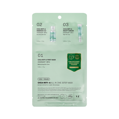 VT Cosmetics Cica Reti-A All In One 3Step Mask