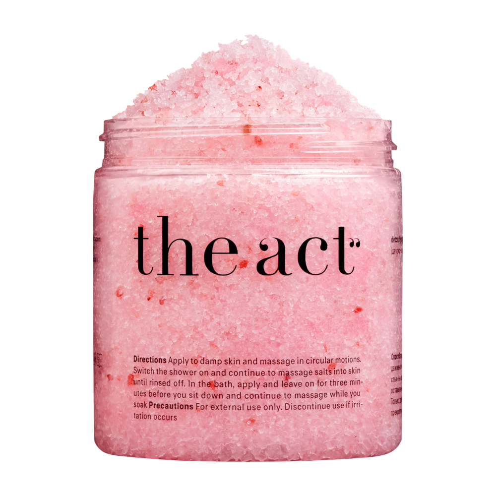 Детокс скраб для тела с гималайской солью THE ACT detoxifying leg scrub