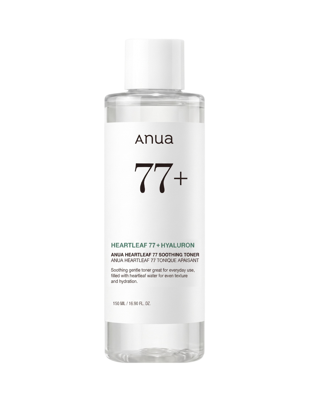 ANUA Heartleaf 77% + Hyaluron Soothing Toner, 150 ml.