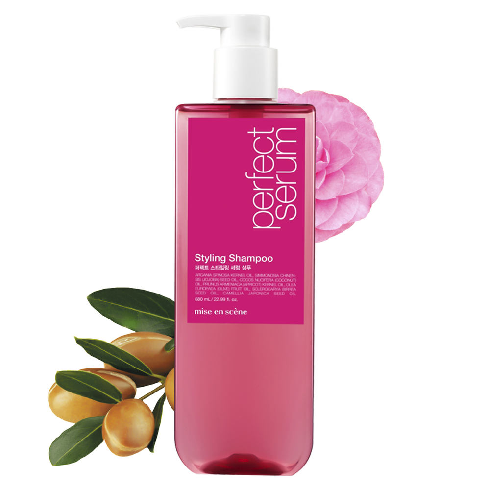 Питательный шампунь для повреждённых волос Mise-en-scène Perfect Serum Styling Shampoo