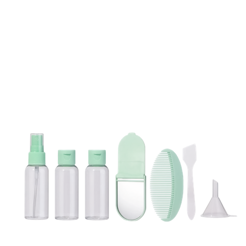 Набор дорожных контейнеров для косметики и ухода (Зеленый)