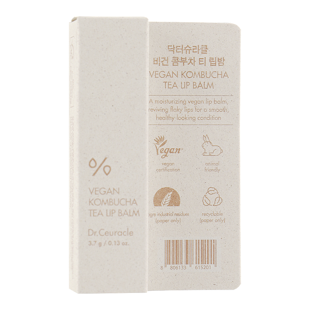 Увлажняющий бальзам для губ с экстрактом комбучи Dr.Ceuracle Vegan Kombucha Tea Lip Balm