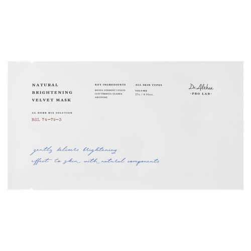 Dr.Althea Natural Brightening Velvet Mask