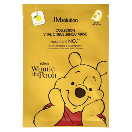 Витаминная тканевая маска для лица с цитрусом юдзу JMsolution Disney Collection Vital Citrus Junos Mask