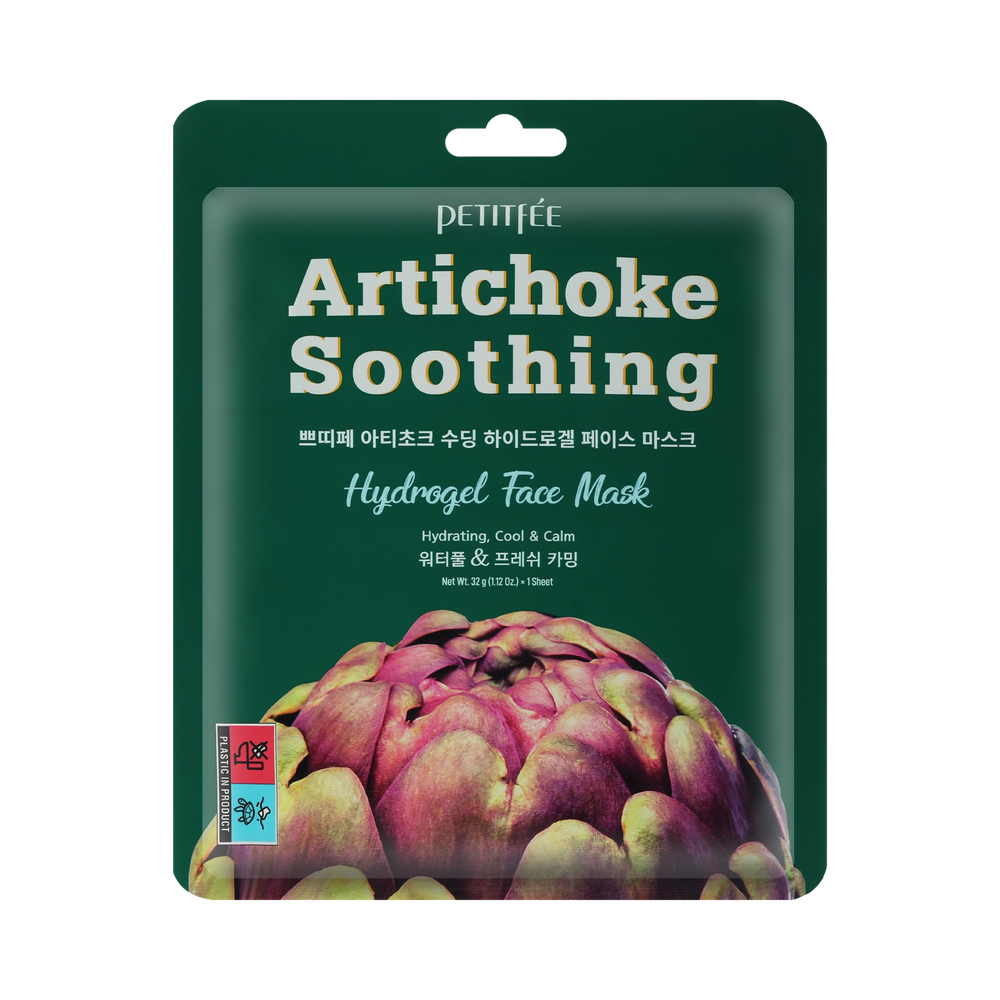 PETITFEE Artichoke Soothing Hydrogel Face Mask, 32 g.