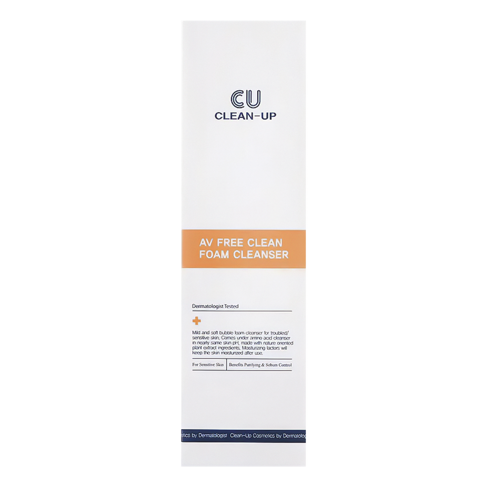 Очищающая пенка для проблемной кожи CUSKIN Clean-Up AV Free Clean Foam Cleanser