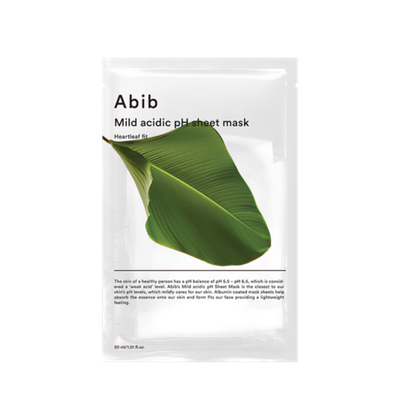 Abib Mild Acidic pH Sheet Heartleaf Fit Mask
