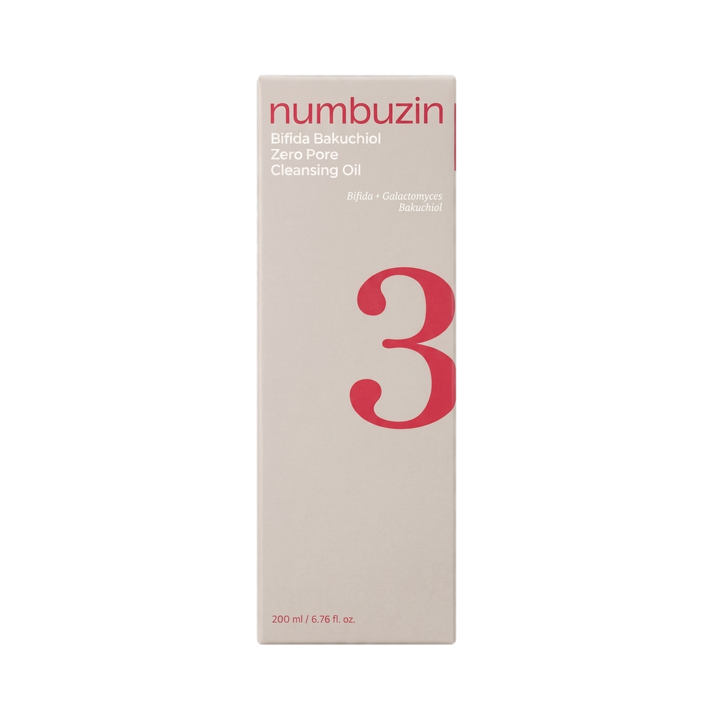 NUMBUZIN No.3 Bifida Bakuchiol Zero Pore Cleansing Oil, 200 ml.