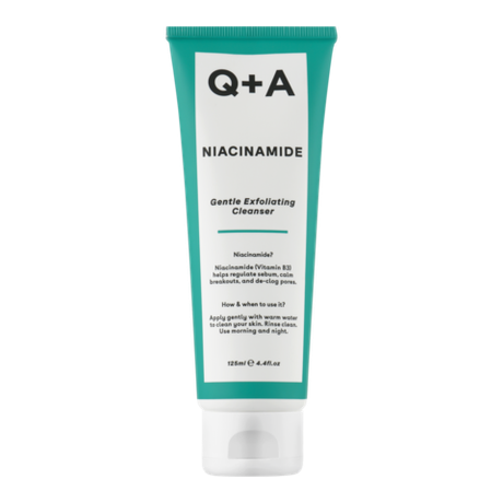 Очищающий гель для лица с отшелушивающим эффектом Q+A Niacinamide Gentke Exfoliating Cleanser 125ml