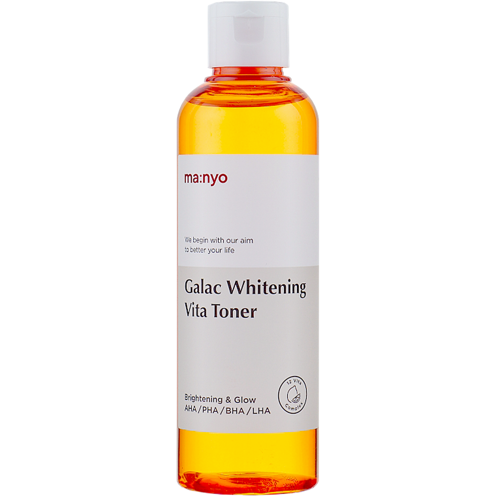 Мультивитаминный тоник для тусклой кожи Manyo Galac Whitening Vita Toner