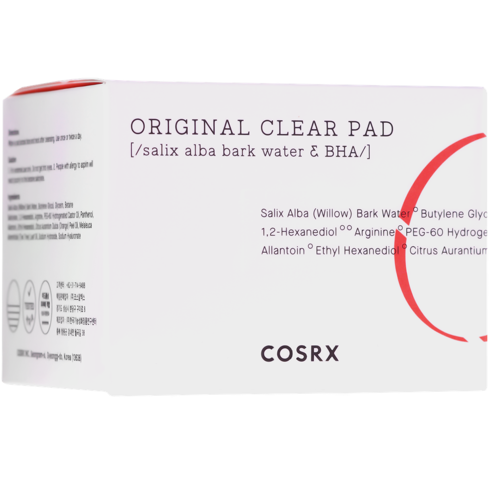 Очищающие пэды для лица с BHA-кислотой COSRX Original Clear Pad