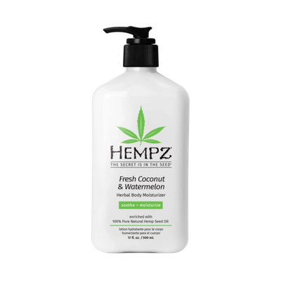 HEMPZ Fresh Coconut & Watermelon Herbal Body Moisturizer, 500 ml.