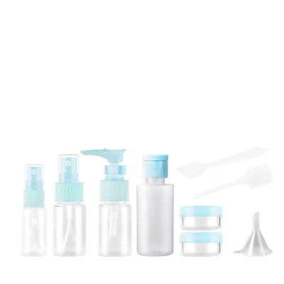 Дорожный набор ёмкостей для косметических средств (голубой)