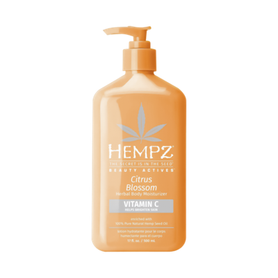 HEMPZ Citrus Blossom Herbal Body Moisturizer, 500 ml.