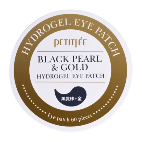 Гидрогелевые патчи для век с чёрным жемчугом Petitfee Black Pearl & Gold Hydrogel Eye Patch