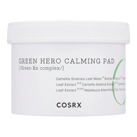 Успокаивающие пэды для чувствительной кожи COSRX One Step Green Hero Calming Pad