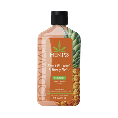 HEMPZ Sweet Pineapple & Honey Melon Herbal Body Wash , 500 ml.