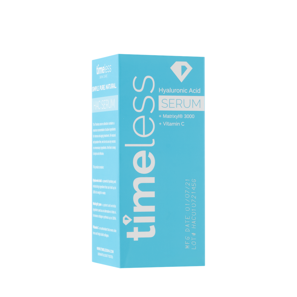 TIMELESS Skin Care Hyaluronic Acid Vitamin C Serum, 30 ml.