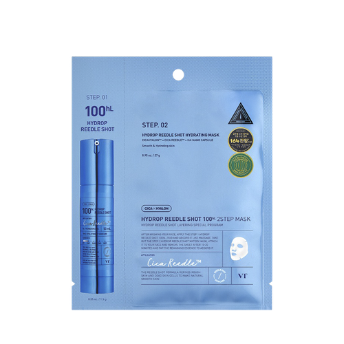 VT Cosmetics Hydrop Reedle Shot 100hL 2Step Mask