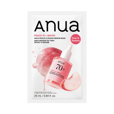 ANUA Peach 70% Niacin Serum Mask, 25 ml.