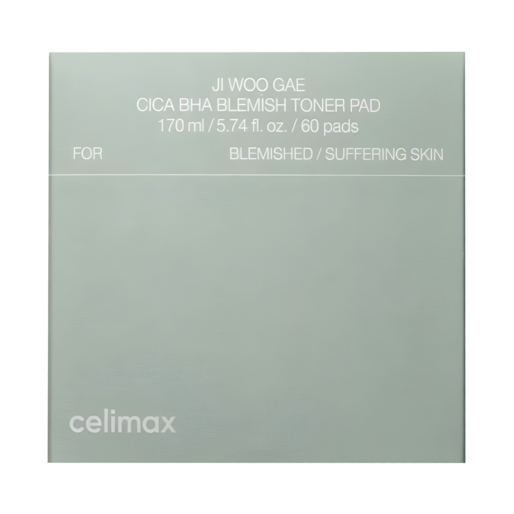 Пилинг-пэды от воспалений для проблемной кожи Celimax Ji Woo Gae Cica BHA Blemish Toner Pad