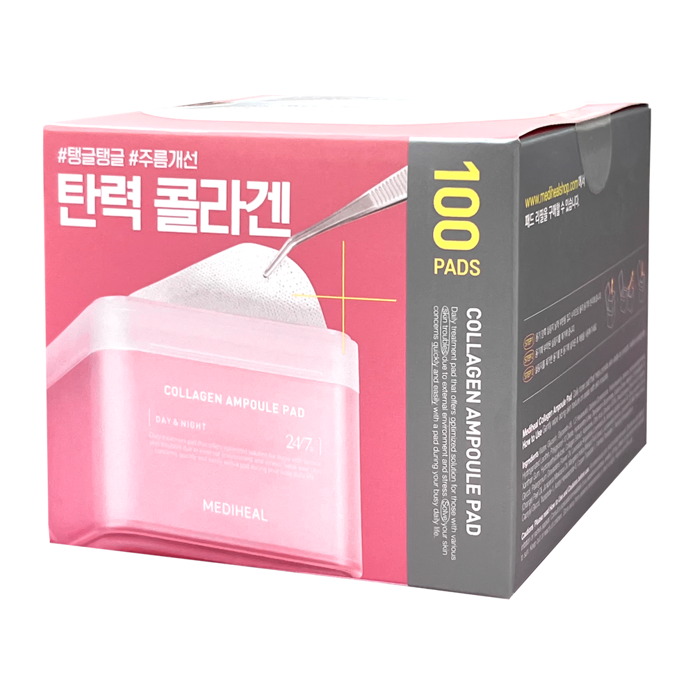 Увлажняющие и подтягивающие тонер- пэды с коллагеном Mediheal Collagen Ampoule Pad